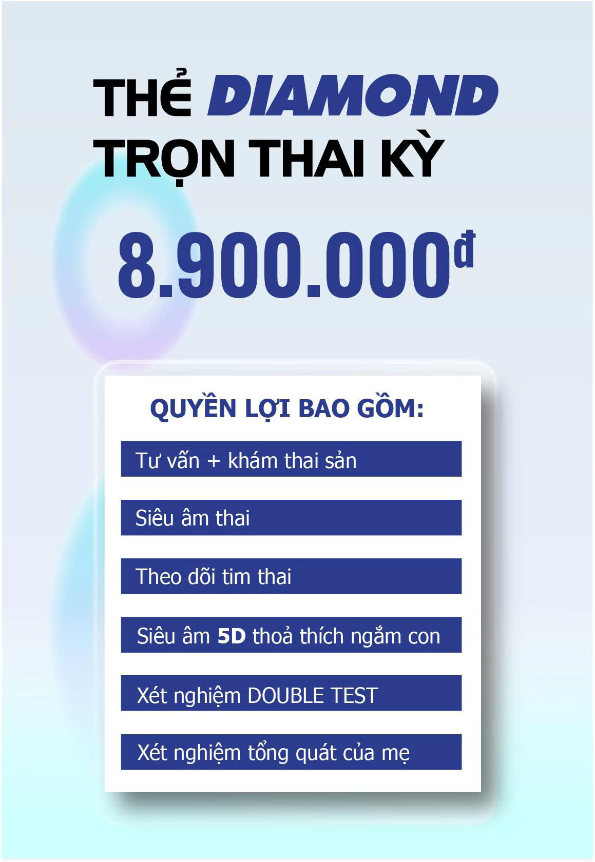 Gói khám Trọn Thai Kỳ DIAMOND