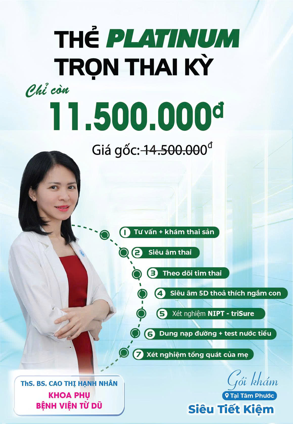 Gói khám Trọn Thai Kỳ PLATINUM